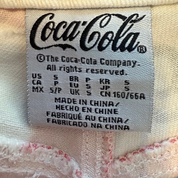 Women's Coca-Cola Red, White,‎ Black Raw Hem Shorts Size S - Picture 3 of 6